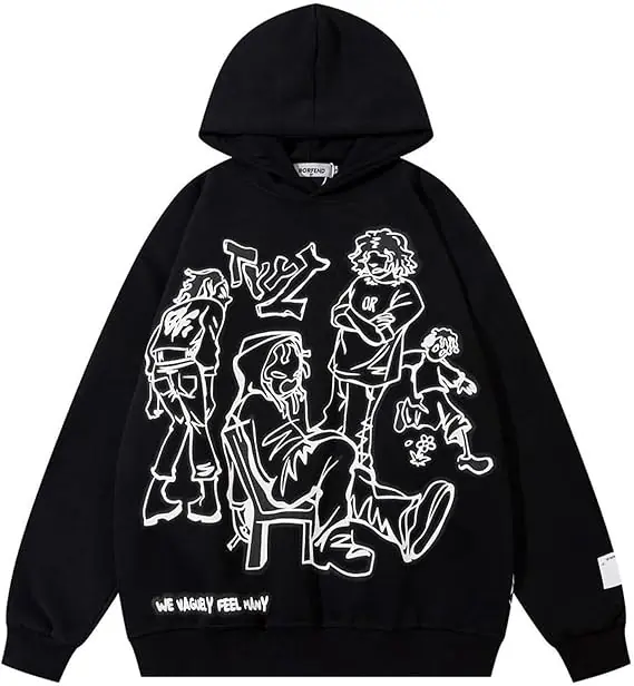 Men’s Cartoon Graphic Designer Hoodies – Trendy Streetwear by Stridout International