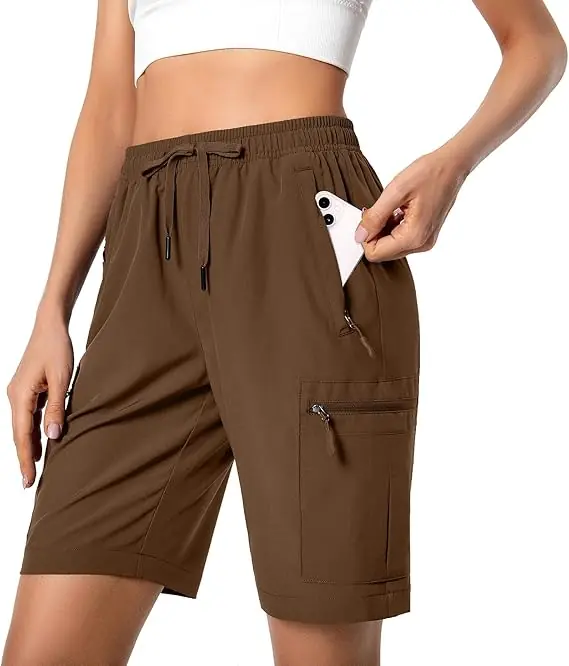 Women’s Lightweight Casual Shorts with Zipper Pockets – Comfortable & Stylish Everyday Wear