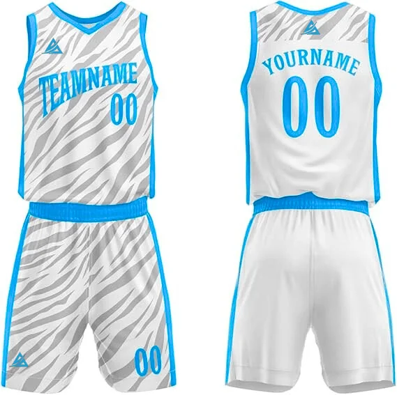 Custom Basketball Uniform for Men, Women, Adult & Youth – Print Name, Number & Team Logo