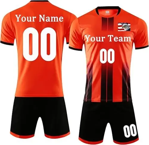 Custom Soccer Jersey Sports Team Training Soccer Uniforms Personalized Name Number Logo Soccer Jerseys for Kids Youth Men