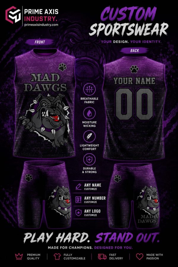Custom Sportswear Uniform Set – Personalized Team Jersey & Shorts